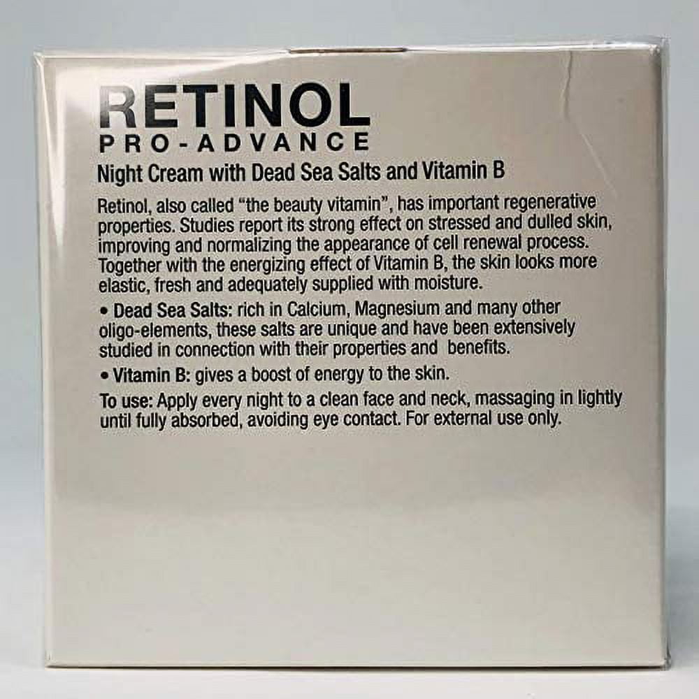 Delfanti Milano • RETINOL PRO-ADVANCE NIGHT CREAM • with dead sea minerals and vitamin B • Made in Italy