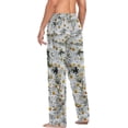 thumbnail image 6 of Floral Daisy Pattern Ghost Pajama Pants, Men's Lounge Pants Light with Drawstring and Pockets, Christmas New Year Birthday Father's Day Gifts, X-Large, 6 of 7