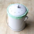 thumbnail image 2 of Natural Home 1 Gal. Ceramic Compost Bin - White, 2 of 3