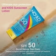 thumbnail image 2 of NO-AD KIDS SPF 50 Sunscreen Lotion | Non-Greasy and Waterproof Sunscreen | Suitable for All Skin Types | Broad Spectrum Protection for Active Lifestyles | 3 oz | Pack of 3, 2 of 6