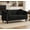 Black Loveseat, variant on Caberryne Chesterfield Sofa Couch, Chesterfield Chair with Rolled Armrests and Throw Pillows, Velvet Modern Living Room Couch with Rivets for Apartment, Office, RV(Cream)