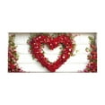 thumbnail image 6 of YaoZQ Valentine's Day Garage Door Banner, Romantic Red Rose Heart Wreath Mural, Polyester Large Backdrop Cover for Outdoor Home Garden Wall Decoration, 157.5x70.9 inch, 6 of 6