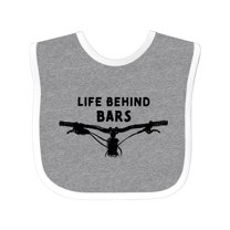 Inktastic Life Behind Bars Mountain Bike Boys or Girls Baby Bib