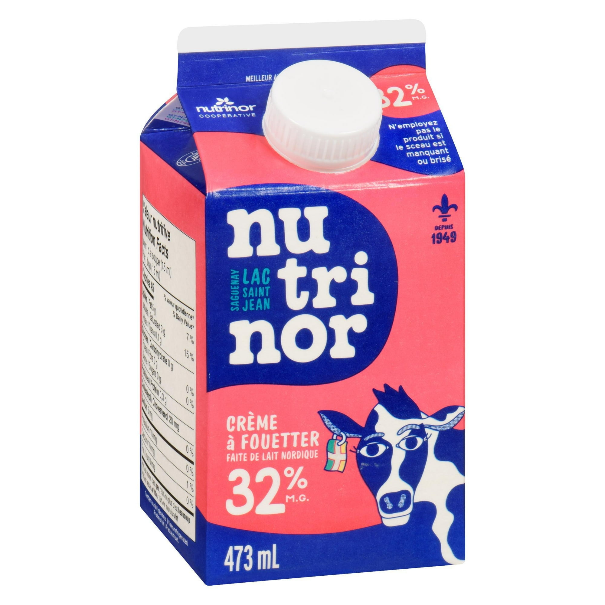 473ML Crème à Fouetter 32 %