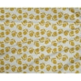 thumbnail image 4 of oneOone Tissu Polyester Lycra Moutarde Foncé Floraux Matériel de Robe Tissu Imprimé Tissu au Mètre 56 Pouces de Large, 4 of 4