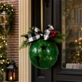 thumbnail image 2 of FeiBiQiuBi Metal Christmas Bell, 14.6 Inch Christmas Jingle Bells with Buffalo Plaid Bow, Farmhouse Hanging Door Decor for Front Door, Porch and Christmas Tree Holiday, 2 of 7