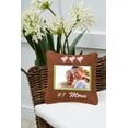 thumbnail image 2 of Number 1 Mom Embroidered Picture Small/Petite Accent Pillow, 10" x 10", 2 of 4