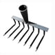 thumbnail image 2 of Rastrillo para Clavos Acero Reforzado Grueso Rastrillo Agrícola Dientes Múltiples Rastrillo Arado Multifunción Herramienta para Aflojar El Césped Y Nivelar El (7 Dientes) (más Cartón Y Bolsa), 2 of 9
