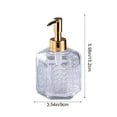 thumbnail image 3 of COM1950s Refillable Glass Soap Dispenser, Hand Soap Pump Bottle for Bathroom, Shower Gel Shampoo Lotion Dispenser for Kitchen Sink Countertop, 3 of 7