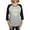Heather/Black, variant on - Merry Christmas Santa - Womens Baseball Tee