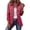 U2-Hot Pink, variant on Ruffles Trim Denim Jacket for Women Open Front with Double-Button Suit Jacket Long Sleeve Lapel Collar Coat Outdoor Casual Y2k Lightweight Vintage Top,Gray M