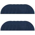 thumbnail image 1 of Furnish My Place Modern Plush Solid Navy Color Rug - Pets and Kids Friendly Rug, Indoor/Outdoor Mat, Area Rugs Great for Kids, Pets, Event, Living Room, Made in USA, 18" x 36" Half Round - Set of 10, 1 of 10