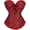 Black & Red, variant on Corset Tops for Women, Lace Bustier Shapewear Lingerie, Push Up Waist Trainer Bodysuit