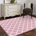 thumbnail image 5 of Pink Moroccon Area Rug 3x5 Washable Rug Non Slip Romantic Minimalist Modern Aesthetic Large Area Rug Indoor Floor Carpet for Entryway Bedroom Kitchen Living Room Home Office Dining Room Nursery, 5 of 8