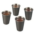 Better Homes & Gardens 4Count Stainless Steel Shot Glasses in Black