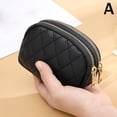thumbnail image 1 of Factory Direct Sales New Diamond Embroidery Coin Purse Key Ring Storage Bag Double Zipper Large Capacity Card Holder For Women, 1 of 5