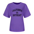 thumbnail image 4 of Women T-Shirt Short Sleeve Loose Solid Color Top for Women Casual Daily, 4 of 4