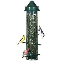 Brome Squirrel Buster Classic Tube Bird Feeder, Green