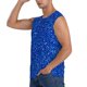 thumbnail image 3 of Balery Blue Circles Mosaic Camisetas sin mangas para hombre, absorbe la humedad y protege contra el mal olor.-X-Large, 3 of 7