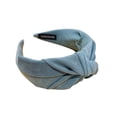 thumbnail image 1 of WREESH Pure Couleur Large-Brin Bandeau Croisé Bandeau Épingle à Cheveux, 1 of 1
