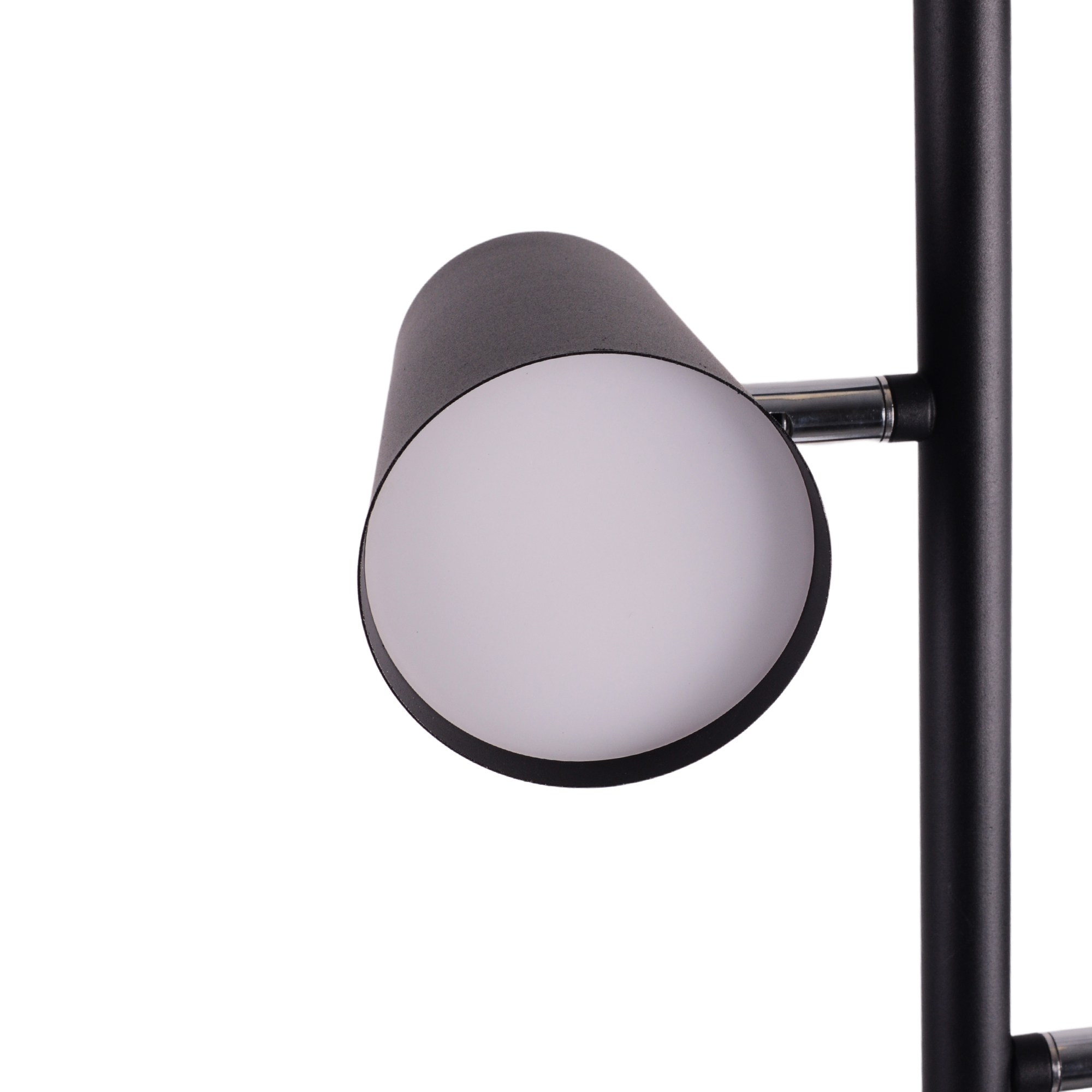 Mainstays LED Floor Lamp, 62.2 In Height, 3 Adjustable Heads, Matte Black photo 4
