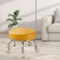thumbnail image 6 of yotijay 360 degree Rotating Low Roller Seat Stool Pedicure Stool Small Breathable Kids Adults Orange, 6 of 9