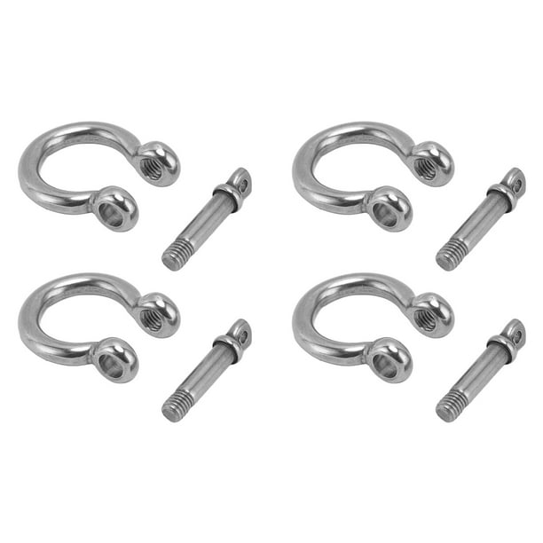 Grillete de Arco NikouMX 4 Piezas Acero Inoxidable 304