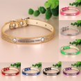 thumbnail image 2 of Anti-lost Cat ID Collar Personalized Puppy Cat Collars Necklace Free Engraved ID Name Tag For Kitten Cats Small Dogs Bling qym unisex, 2 of 2