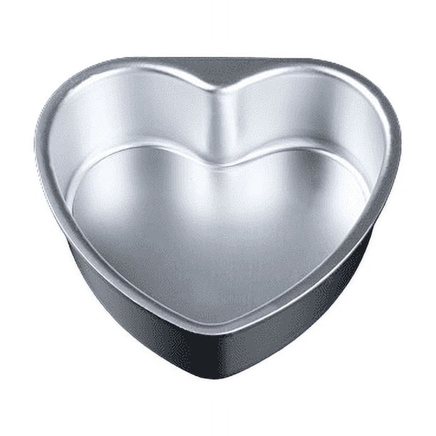Zhuge Molde para hornear, molde para pasteles de cocina con forma de corazón de 6 pulgadas, antiadherente, extraíble
