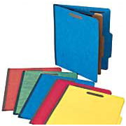 SJ Paper S60953 SJ Paper Std 1-1/2" Expansion Classification Folder LTR 4-Section BE 20/Box