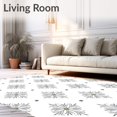 thumbnail image 2 of ODIKA 3'x5' Machine Washable Non-Slip Area Rug, Dazzling Burst Celebration Floor Decorative High Traffic Rug with Pad, Gray, 735203, 2 of 8
