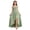 Green, variant on Girls Satin High-Low Prom Dress, Ruched Waist Elegant Solid Color Spaghetti Strap Formal Party Gown for Girls Black Size 10 Years