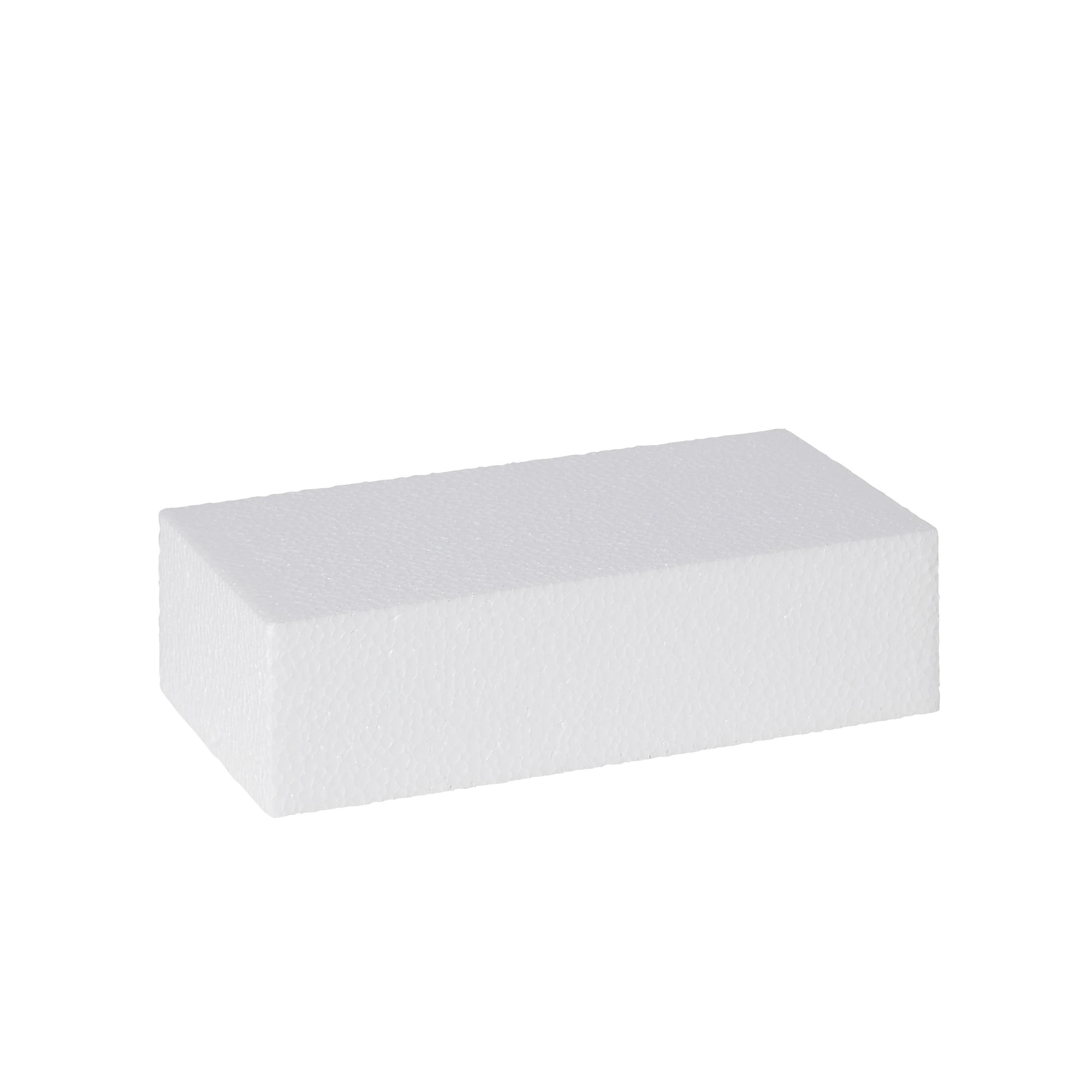 6 Pack Foam Blocks for Crafts - 12x4x2 Polystyrene Brick Rectangles for  Art Sculpting, Flower Arrangements, DIY, Packing
