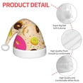 thumbnail image 4 of Honeii Donuts Print Hat Santa Claus Hat For Xmas Party, Christmas Caps For Boys Girls Child,Christmas Beanie, 4 of 6