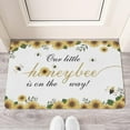 thumbnail image 2 of Sunflower Flowers on White Background (1) Welcome Doormat for Indoor/Outdoor Entrance Sunflower Flowers on White Background (1) Decoration Door Mat Kitchen Door Mat Bedroom Doormat 17x30 Inch, 2 of 6