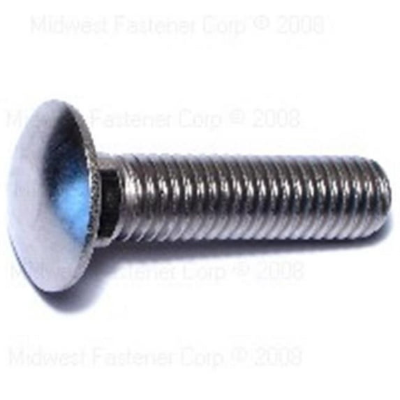 Midwest Fastener 78923 0.5-13 x 2 Stainless Carriage Bolts - 5 Piece
