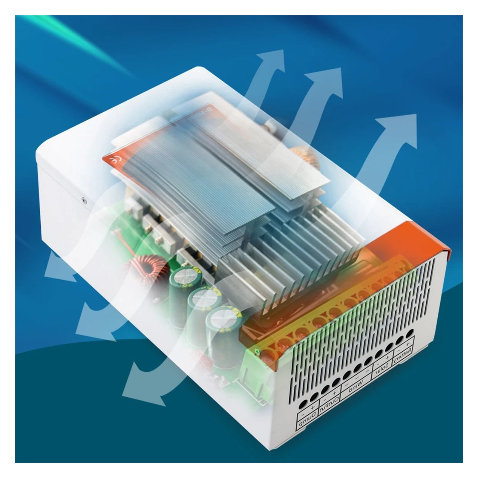 Solar & Wind Hybrid System Double MPPT Charge Controller 4kW 12v 24v & 24v 48v Auto Regulator