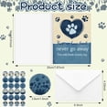 thumbnail image 2 of 36 Count Pet Sympathy Condolence Cards Bulk with Envelopes & Stickers, Stylish Bereavement Greeting Cards for Dog & Cat Loss, Pet Remembrance Gift, 2 of 5