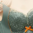 thumbnail image 6 of Gymayou Women Wireless Tank Bra Soft Nude-Feel Lace Push-Up For Small Bust Adjustable Straps Underarm Shaping Breathable Comfort Bras Green 90, 6 of 6