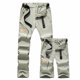 thumbnail image 1 of Pantalones de senderismo con cremallera desmontable para hombre: nailon transpirable, secado rápido, cintura ajustable con cinturón, adecuados para deportes al aire libre, 1 of 4