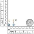 thumbnail image 6 of Gem Stone King 925 Silver and 10K Yellow Gold Mercury Mist Mystic Topaz Earrings for Women | 2.00 Cttw | Gemstone November Birthstone | Heart Shape 6MM, 6 of 6