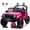 Pink, variant on TCARAIWEN 24V Two Seater Kids Electric Car Ride on Cars,Powered 4-Wheel Battery Car with Remote Control MP3 LED Bluetooth Music for Kids 2+,Pink