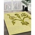 thumbnail image 2 of Ahgly Company Indoor Round Patterned Sun Yellow Area Rugs, 7' Round, 2 of 6