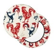 thumbnail image 2 of Naloa Roosters Round Bar Stool Cushion Cover 12-14 inch, Fits Kitchen, Office, Restaurant Chairs - 14 inch, 2 of 7