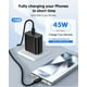 thumbnail image 5 of Cargador rápido Ryaobwu USB C de 45 W, paquete de 2 unidades para Samsung, 5 of 8