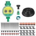 thumbnail image 1 of BXJ-008 Timed Irrigation Controller Automatic Sprinkler Controller Programmable Valve Hose Water Timer Faucet Watering Timer with Distribution Tubing Hose Adjustable Nozzles, Automatic Mist, 1 of 7
