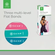 Gaiam Flat Band Kit, Rubber, Multicolor