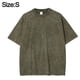 thumbnail image 2 of Hombres Mujeres Algodón Retro Cuello Redondo Camiseta Verano Verde Manga Corta Hombro Caída Suelta Casual Tops Camisetas, Azul, 2 of 5