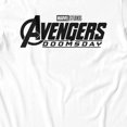 thumbnail image 3 of Marvel Avengers Doomsday Men's Logo Black White T-Shirt (White, X-XXXL), 3 of 4