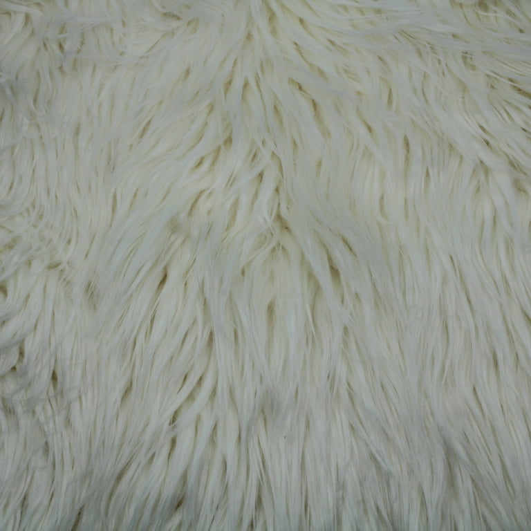Black Longhaired Faux Fur Fabric - Free Samples Available - Fabric Online